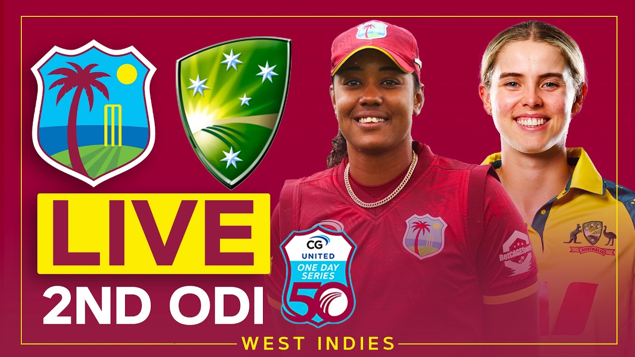 🔴 LIVE | West Indies v Australia | 2nd ODI