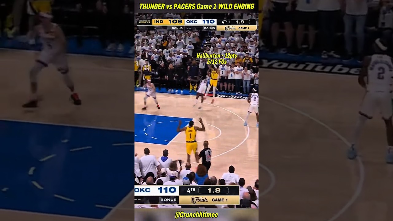 &laquo;Халибертон&raquo; снова побеждает! 🔥 &laquo;Пэйсерс&raquo; против &laquo;Тандер&raquo;, первый матч, завершающий вторую часть ...