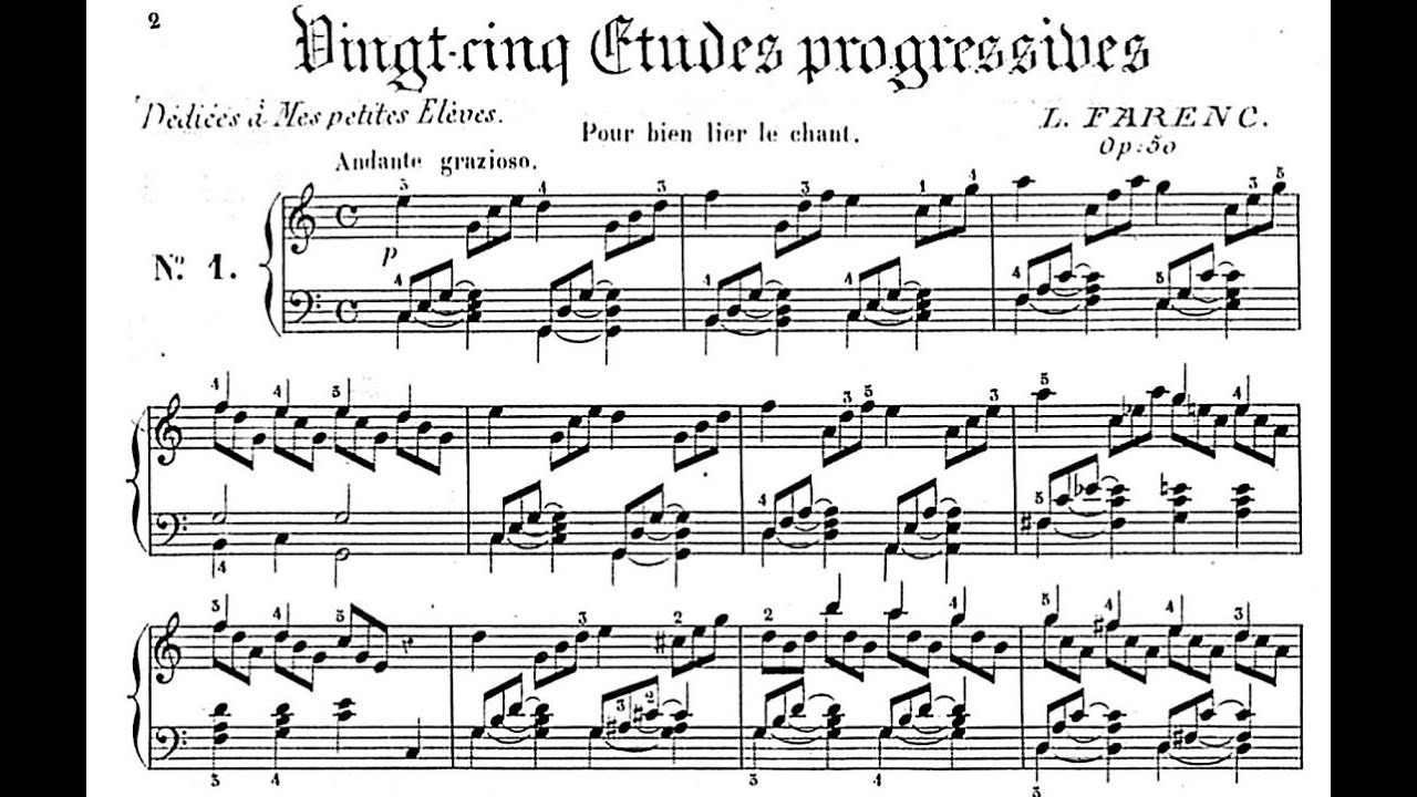 Louise Farrenc - 25 Etudes faciles, Op.50