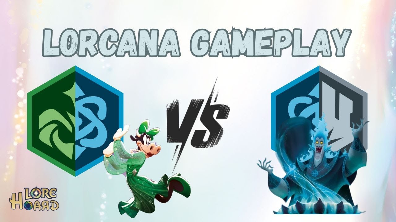 Lorcana Gameplay - Lore Hoard's CJ vs Sam | Whispers in the Well