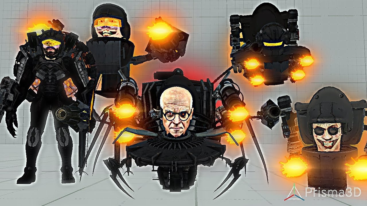Upgraded Fan-Made Skibidi Toilet Pack || Skibidi Toilet Prisma 3d 