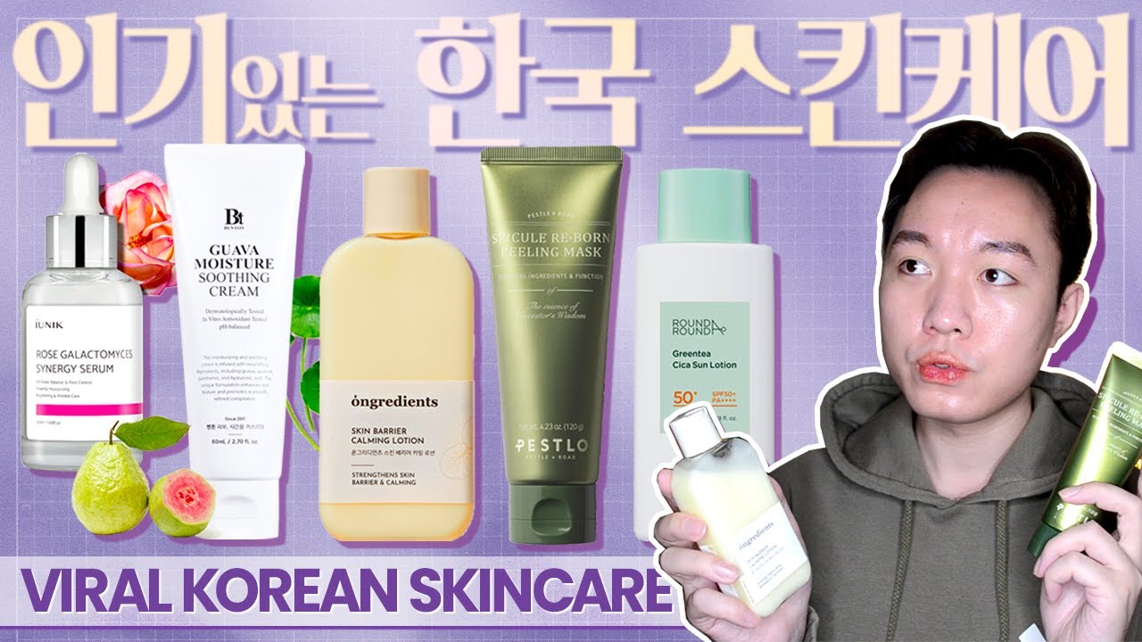 Try 5 Korean Skincare with Me - PESTLO, Ongredients, iUnik (not Anua, Round Lab, Mixsoon) K-beauty