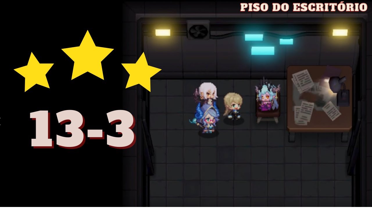 Guardian Tales | 13-3 (3 estrelas) |  Piso do Escritório