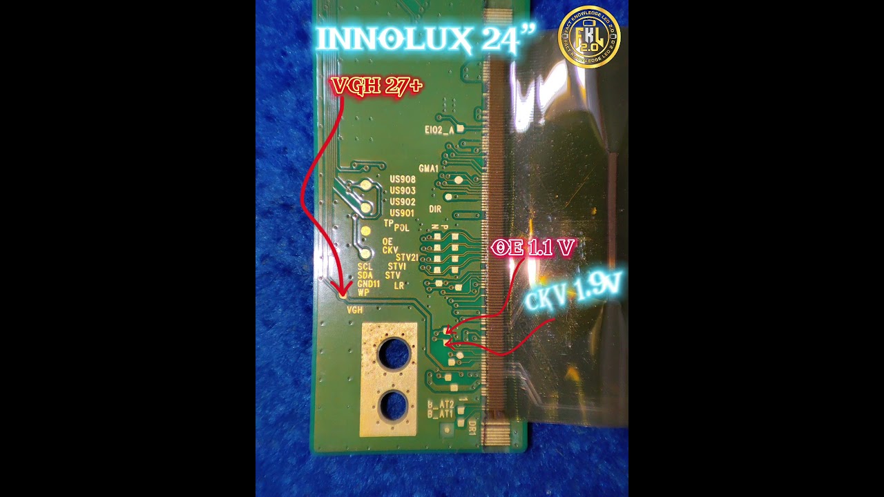 Innolux 24&rdquo; panel Working voltage chat &hellip;#tvrepair #lg #tips #ledtv #service #fyp #trending #viral