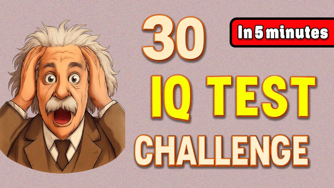 Сможете ли вы решить все 30 тестов на IQ за 5 минут? 🧠💪