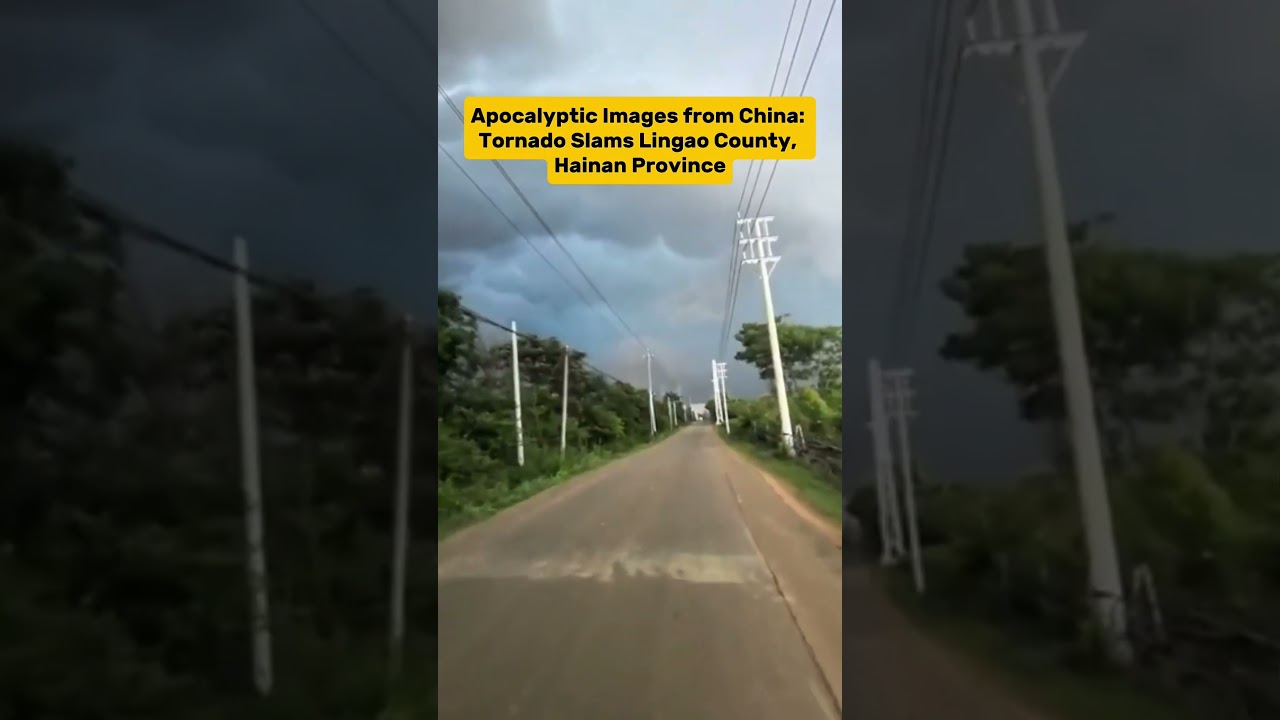 🌪️ Apocalyptic Tornado Hits Lingao, China!.#LingaoTornado #ChinaWeather #ExtremeWeather #StaySafe