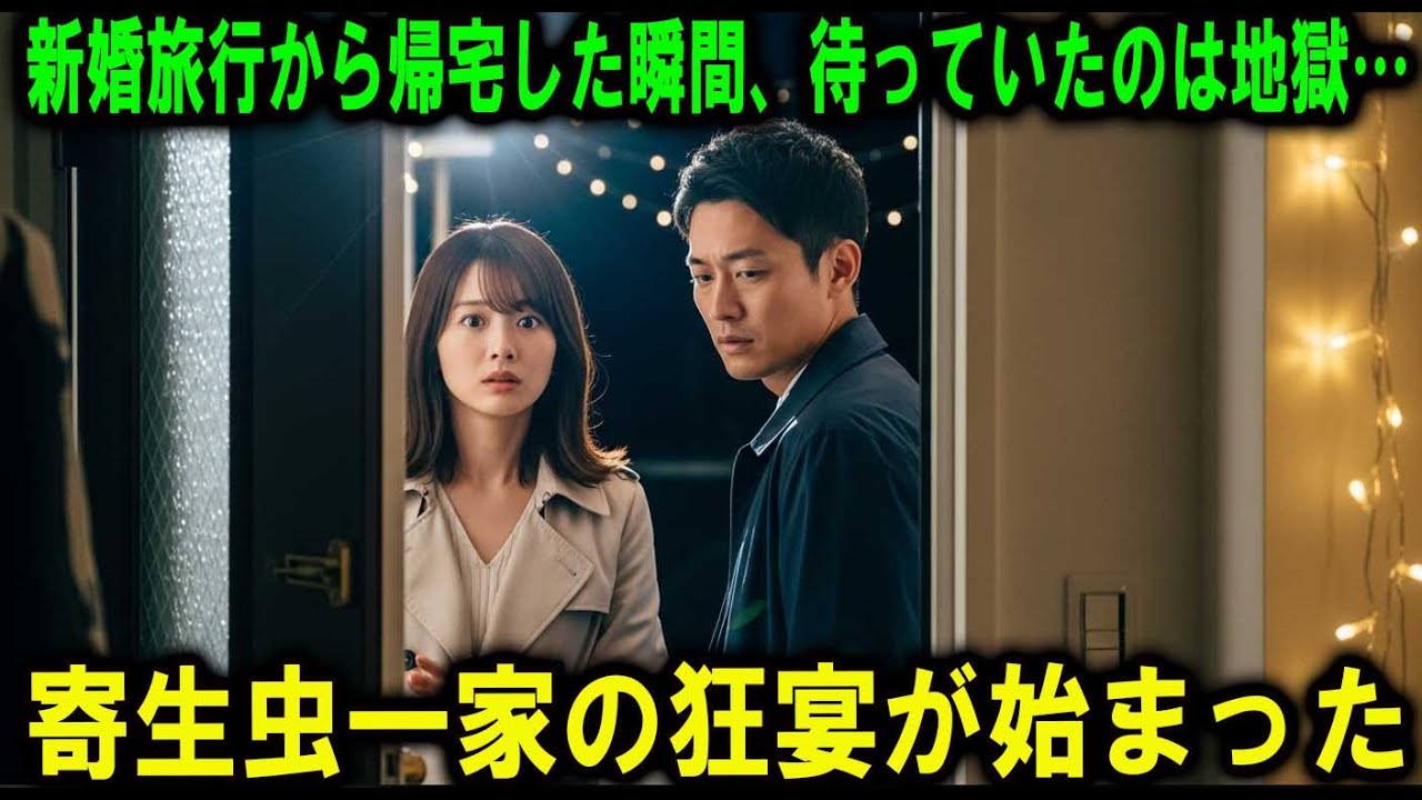 新婚旅行から帰宅した瞬間、待っていたのは地獄…寄生虫一家の狂宴が始まった