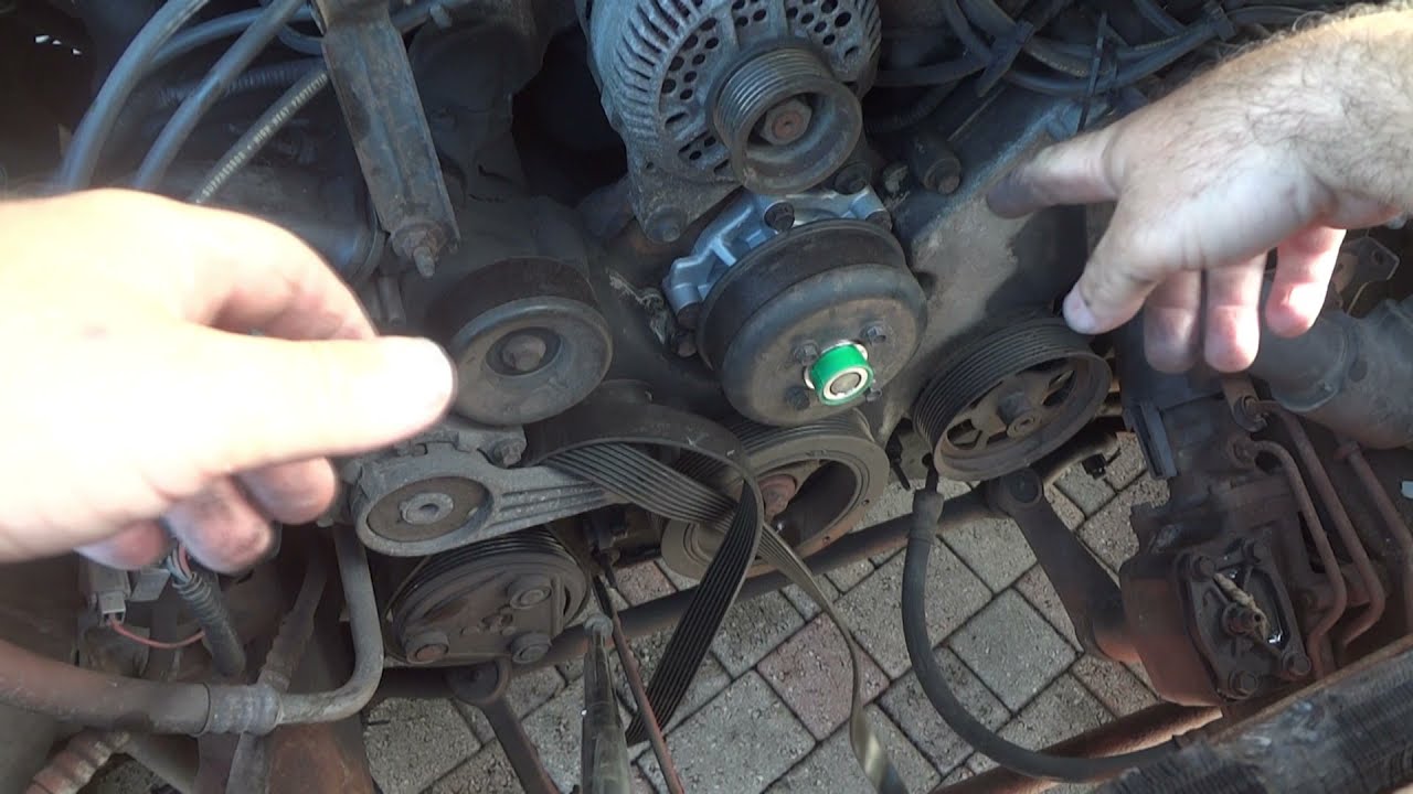 How To Replace Serpentine Belt  Ford F150 97-04 4.6L V8