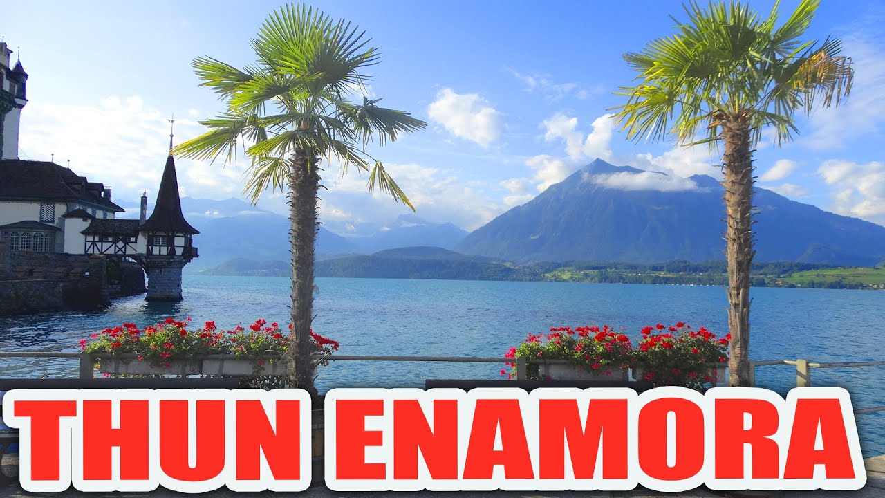 😍 TE ENAMORARÁ esta CIUDAD de SUIZA 😍 Junto a los ALPES y un lago Thun 😍 CON CASTILLOS 😍