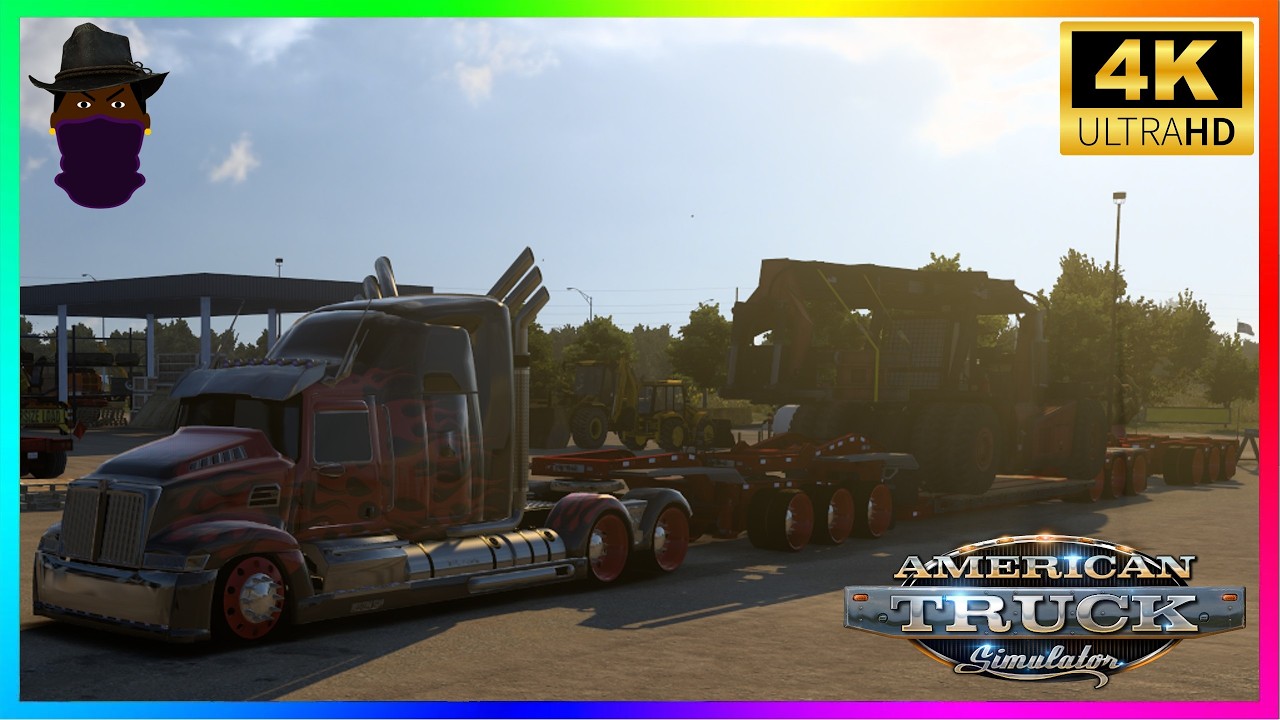 American Truck Simulator Delivery Log Stacker Oversize Straight Pipe (156) 2026 🎮 ⁴ᴷ⁶⁰