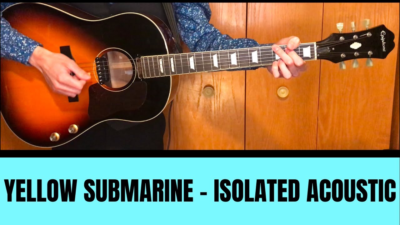 Yellow Submarine - Guitar Tutorial (HD) - Epiphone EJ160e