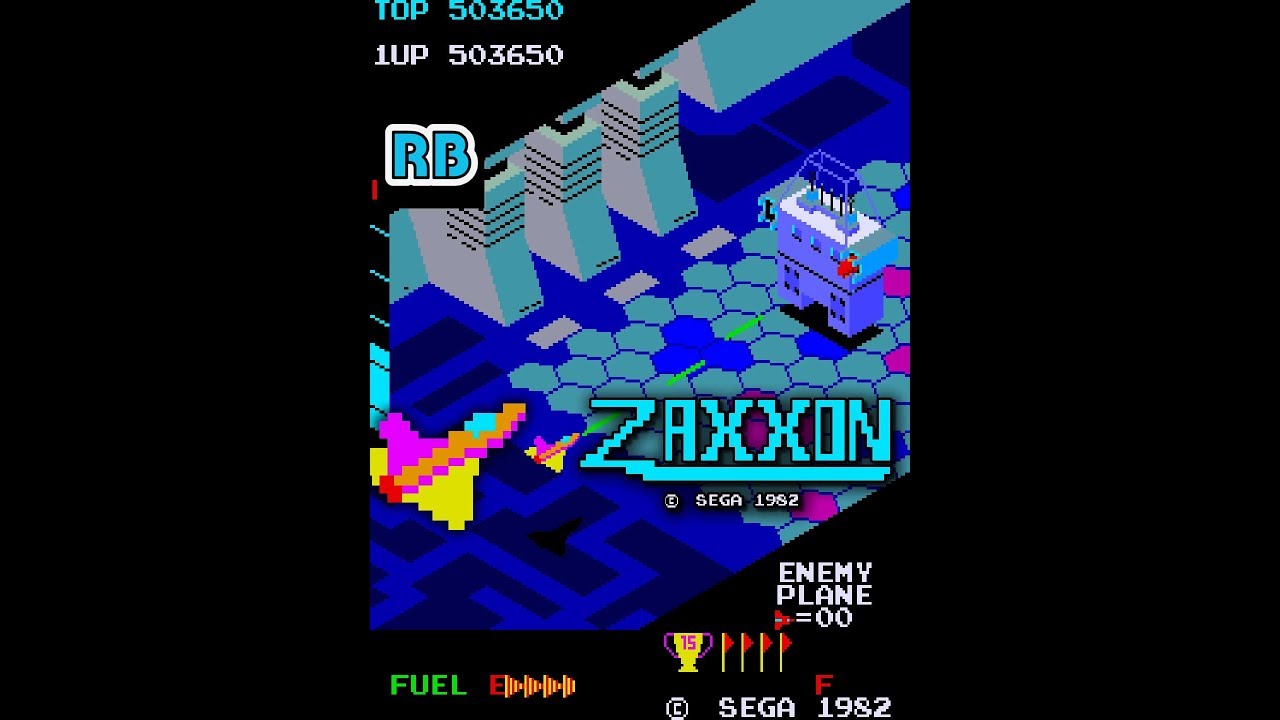 1982 [60fps] Zaxxon Loop20-2