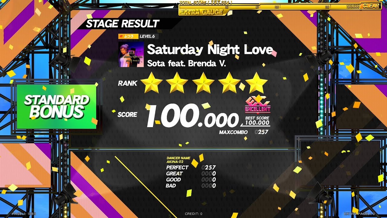 【DANCERUSH STARDOM】Saturday Night Love / ふつう譜面 EXCELLENT 外部出力