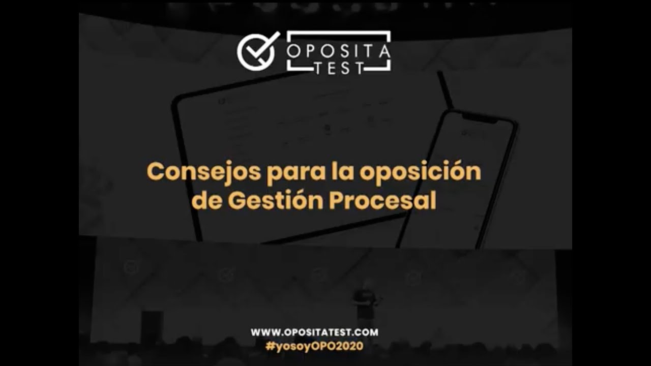 #yosoyOPO2020 🎬 Consejos para la oposición de Gestión Procesal