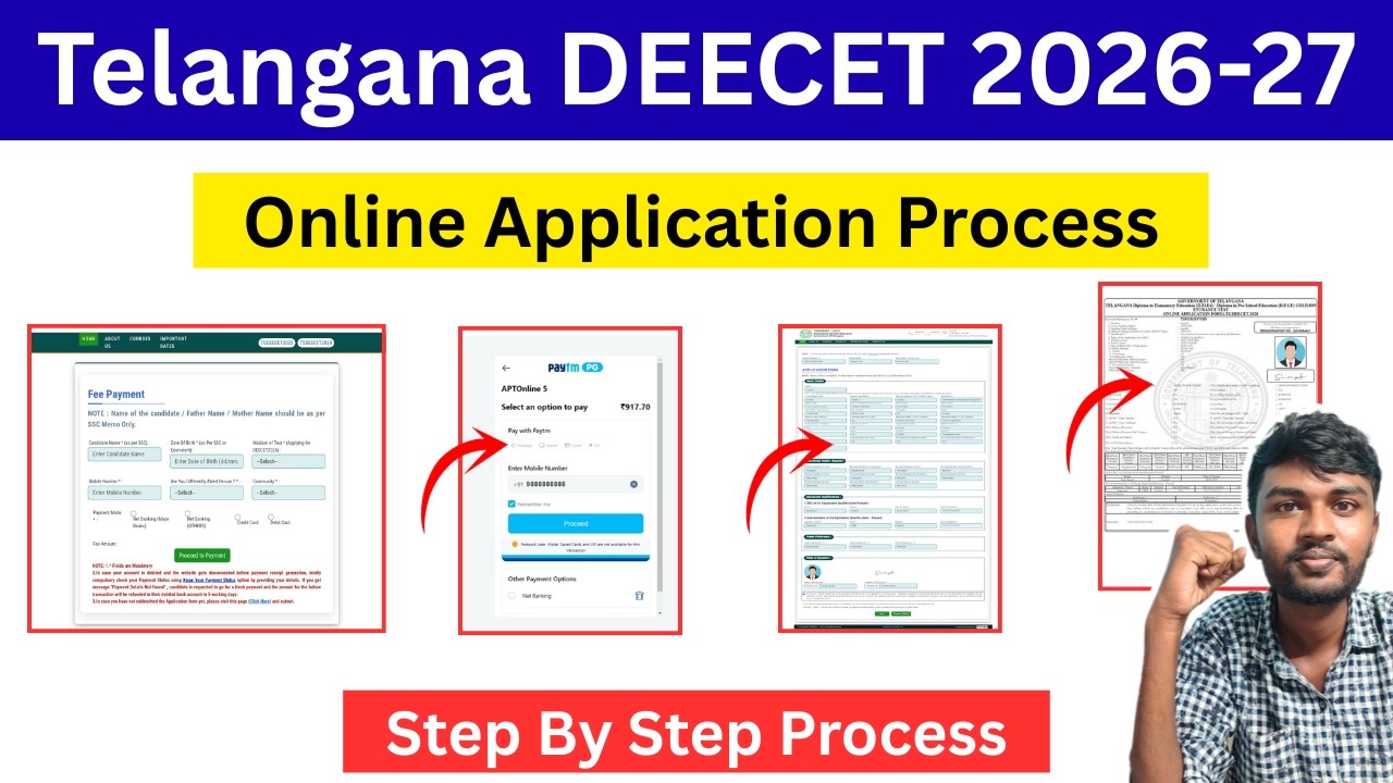 deecet apply online 2026 in telugu ⚡|telangana deecet notification 2026 |ts deecet notification 2026