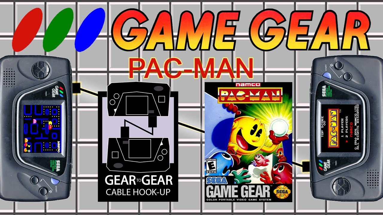 Pac-Man (Game Gear, 1991) — режим для двух игроков, активируйте соединительный кабель #LinkItUp #...