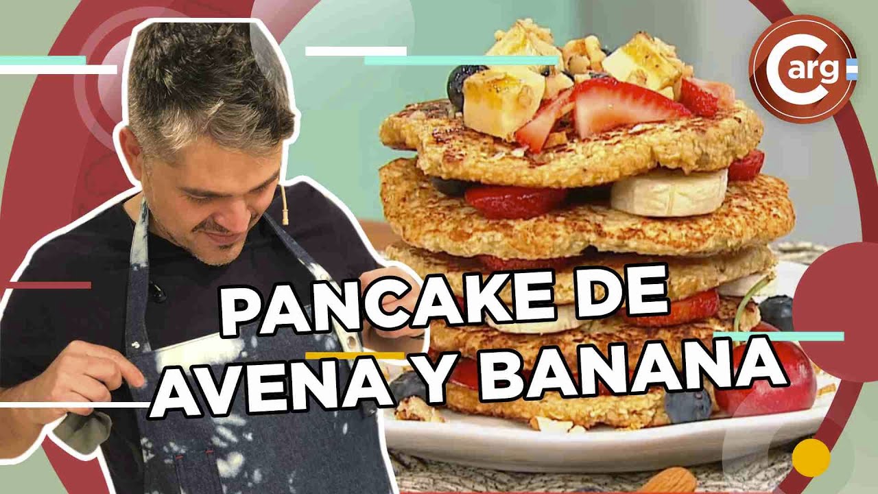 C&oacute;mo hacer PANCAKE DE AVENA Y BANANA