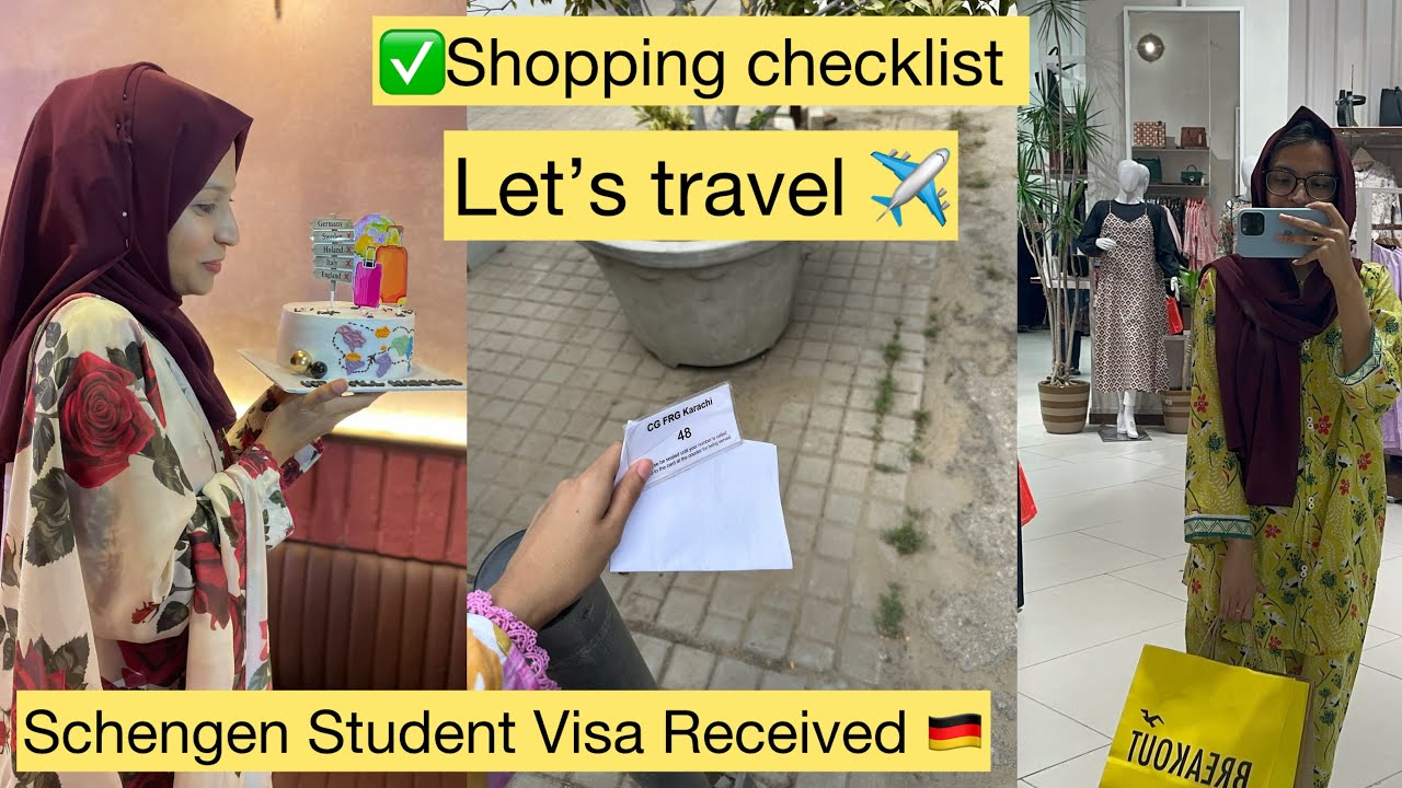 Schengen Visa Approved 🇩🇪 German Embassy inside/ Shopping Checklist for Germany 🇩🇪/
