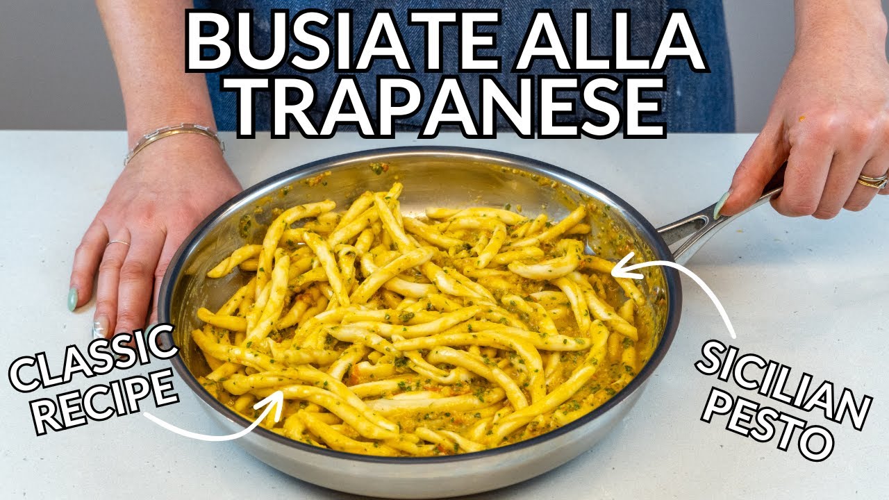 Busiate alla Trapanese: Sicilian Pesto Pasta