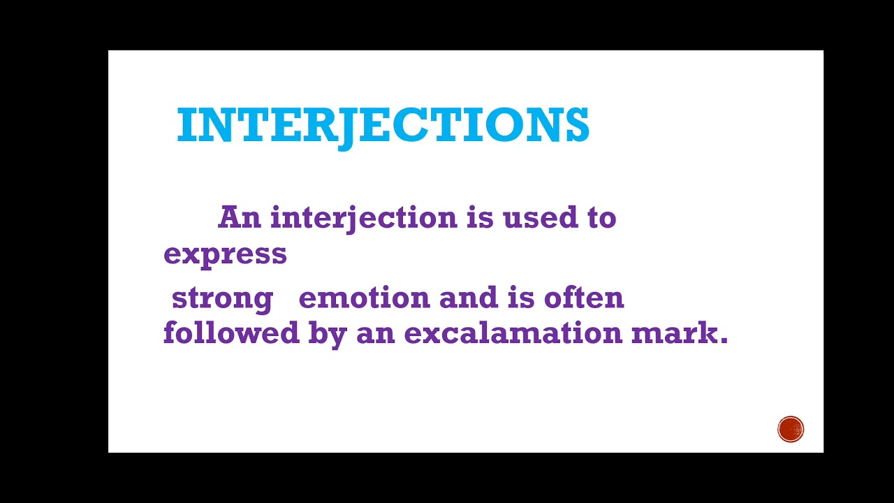 Interjections | Parts of speech |English Learning