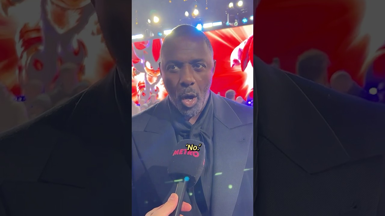 Idris Elba really said NO 🤣 @SonictheHedgehog #sonic #sonic3 #idriselba #celebrity #interview