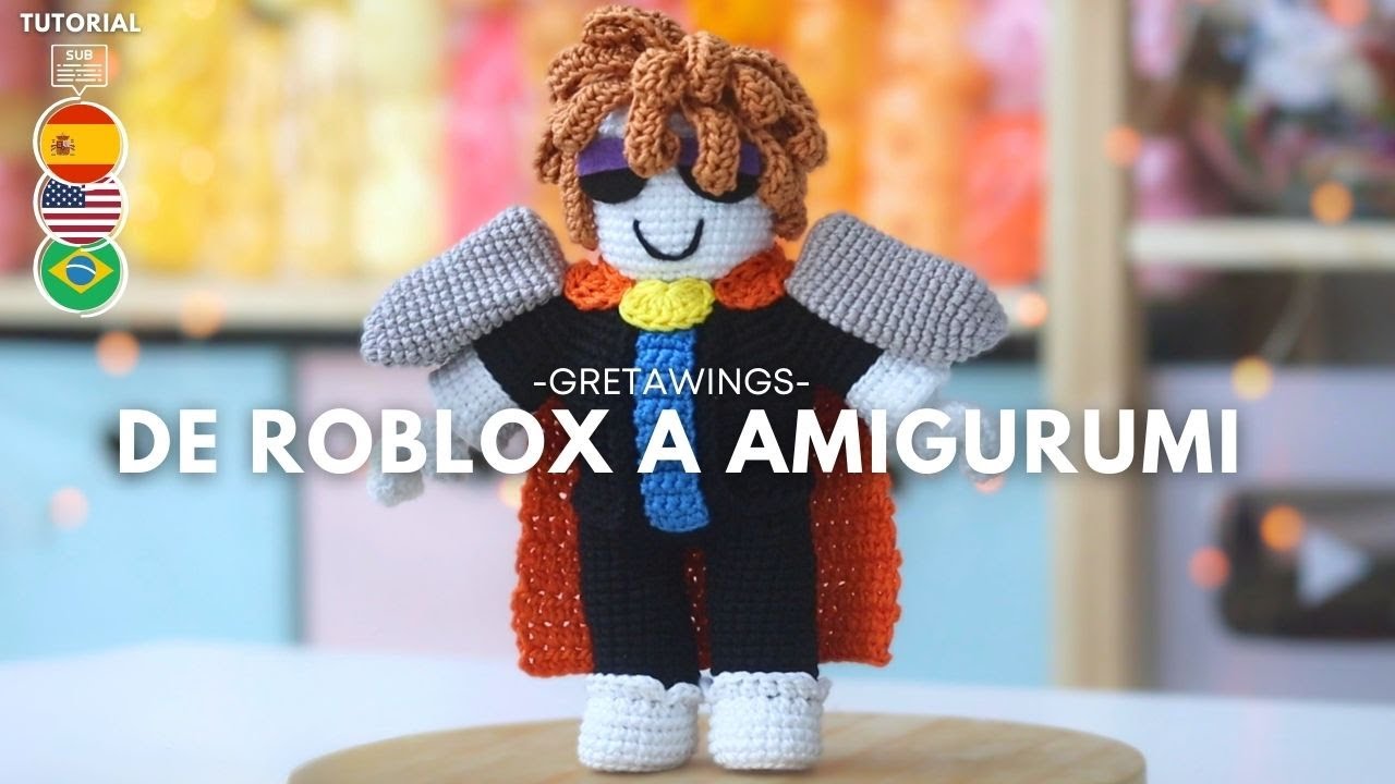 🧶✨ Cómo Tejer a Tosino de Roblox a Crochet | Amigurumi Paso a Paso (Parte 1) 🎮GretaWings