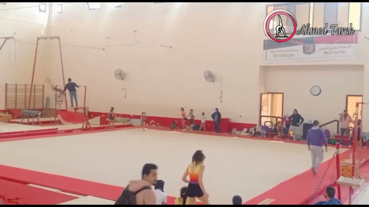 جملة جهاز الحركات الأرضية تحت ١١ سنة جمباز فني أنسات
