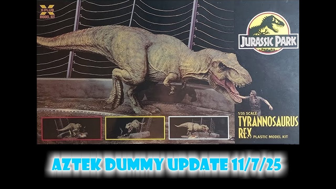 Aztek Dummy Update 11/7/25 - Tyrannosaurus Rex from X-Plus