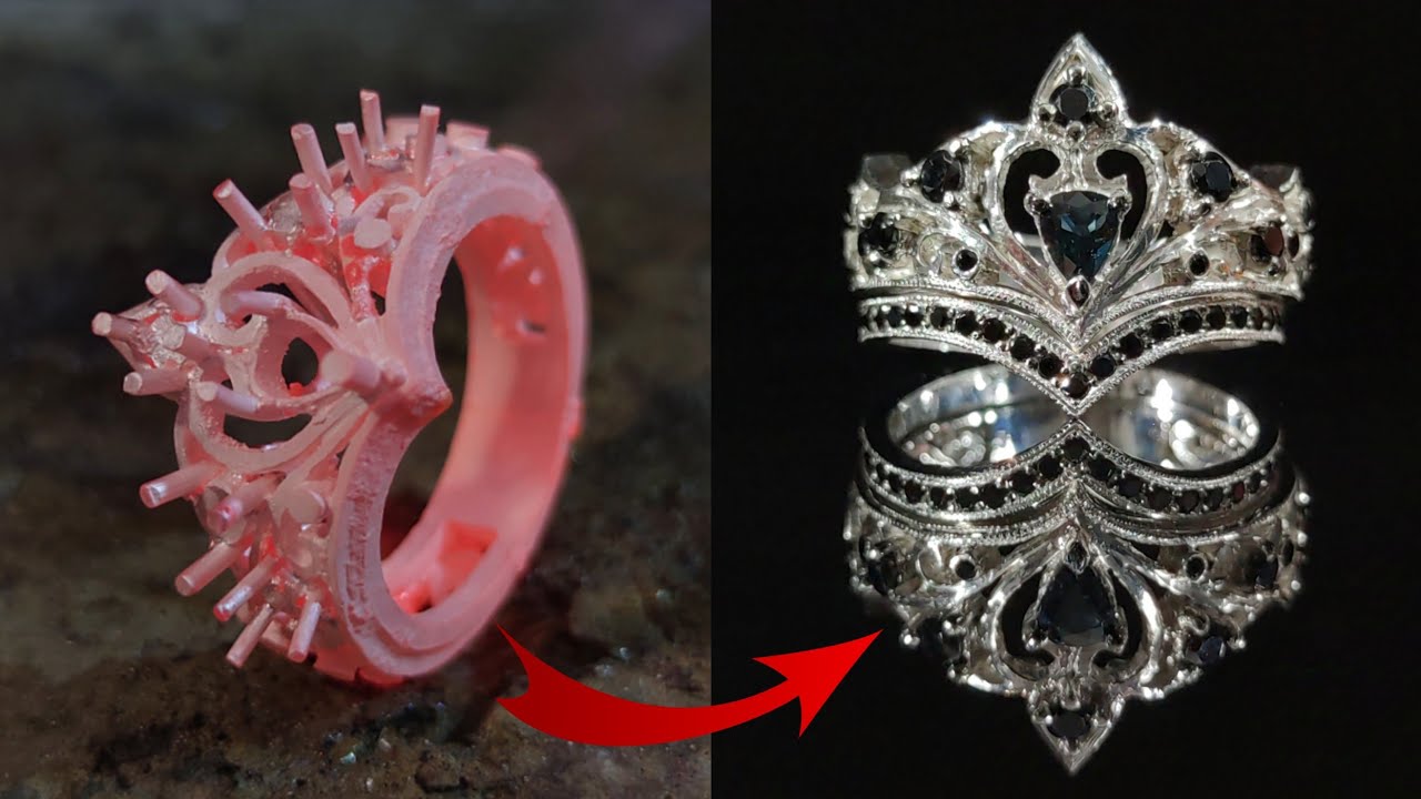 I Made The Queen Silver Crown Ring - HANDMADE JEWELLERY