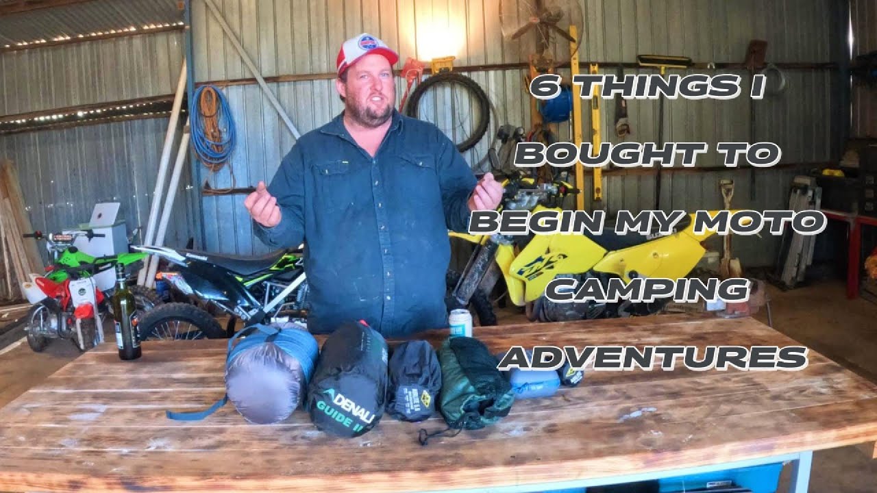 6 things I bought to moto camp - Beginners Edition
