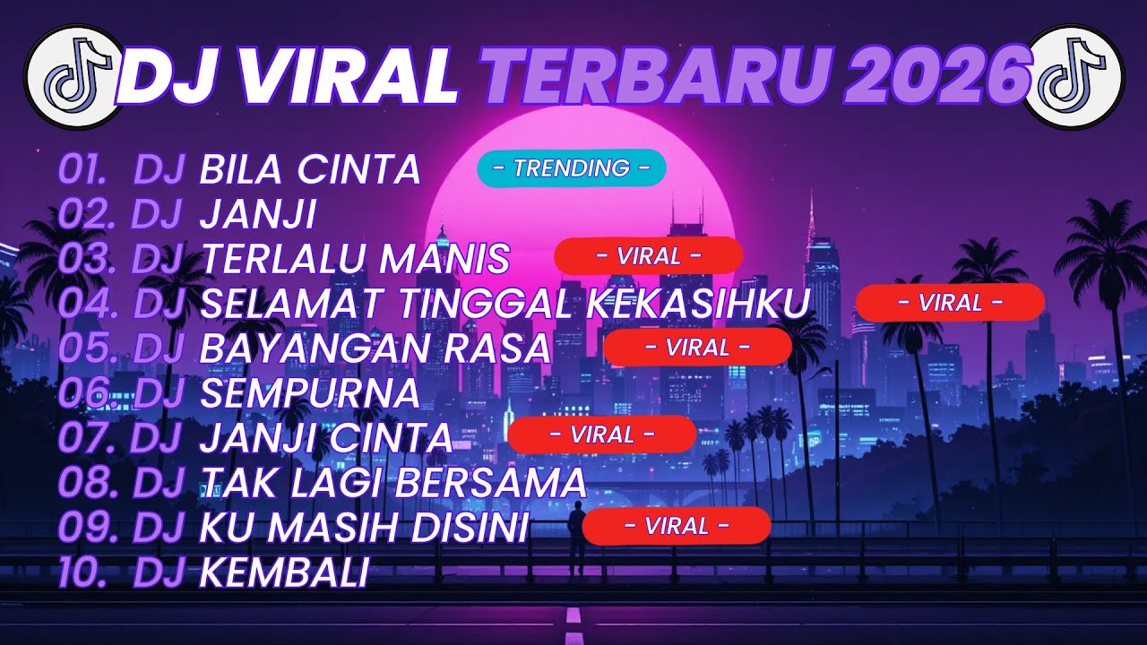 DJ TIKTOK TERBARU 2026🎵 DJ BILA CINTA | DJ JANJI | DJ TERLALU MANIS