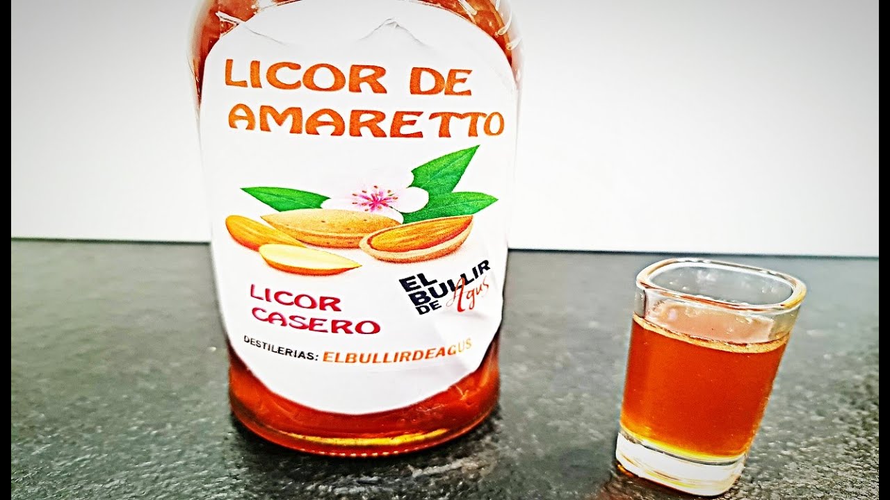 LICOR DE AMARETTO CASERO Y FACIL