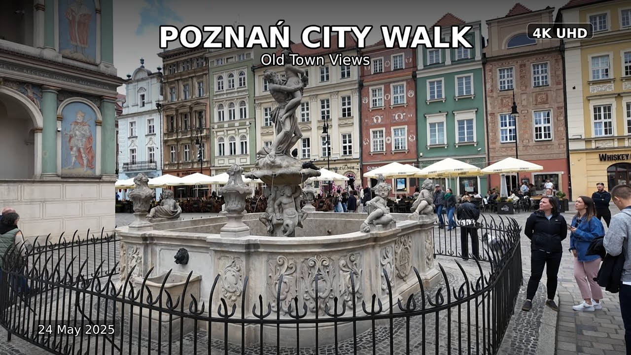 Poznań City Walk in 4K 🇵🇱 | Old Town, Warta River & Drone Views (May 2025)