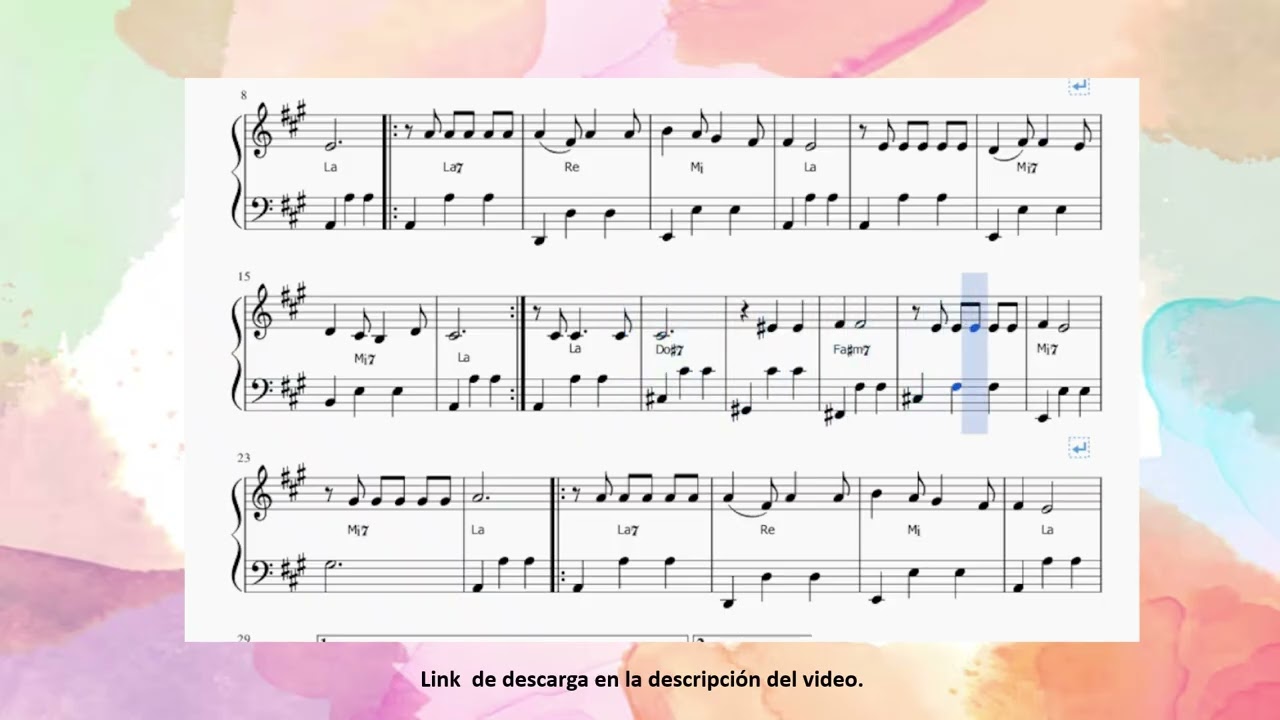 Virgen morenita.Vals. Partitura para acordeón.
