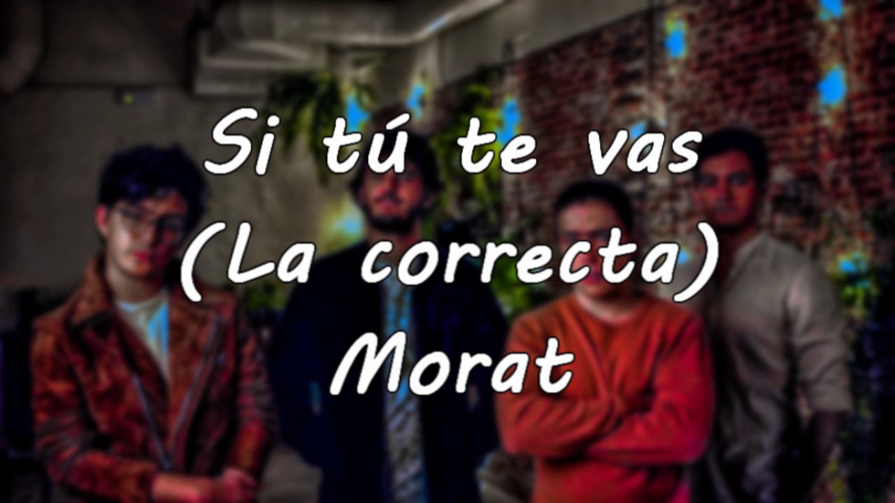 Morat- Si t&uacute; te vas(La correcta)- Karaoke- Piano Solo