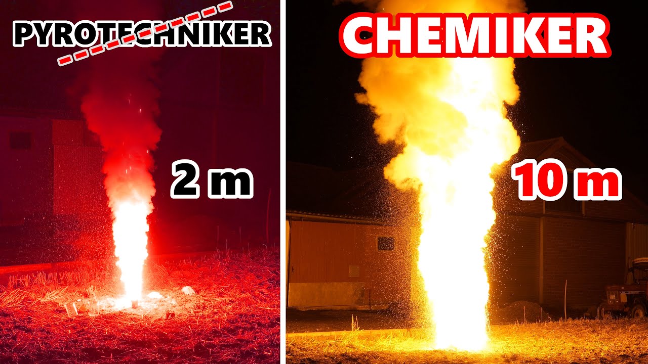 10 Meter INFERNO-BENGALO aus LEGALEN Chemikalien herstellen  [𝟰𝗞] | JJChemistry