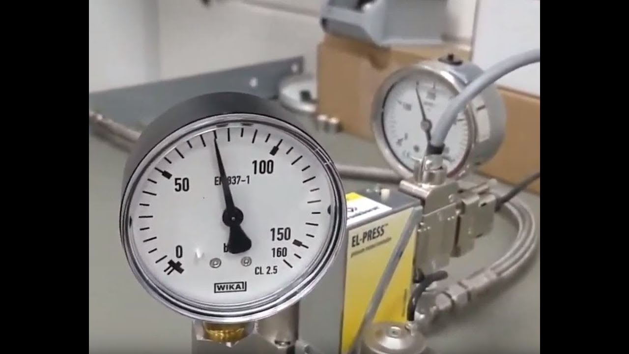 Demonstration 150 bar electronic dual valve pressure controller