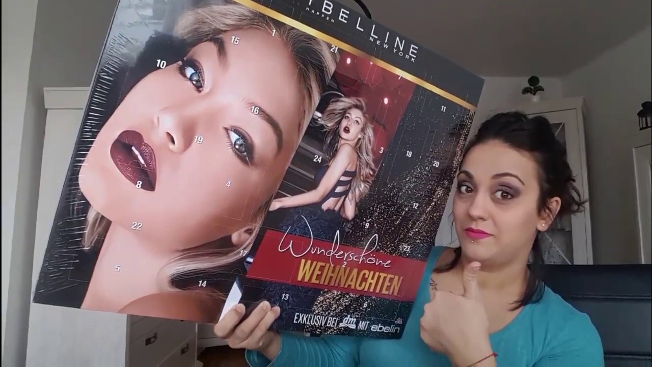maybelline...calendario d ' avvento....#spacchettiamolo insieme #
