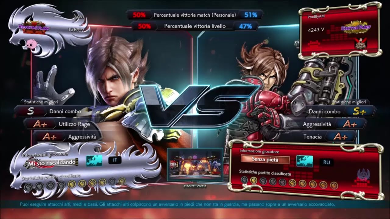 Tekken 7 Extremely Aggressive LARS player quit on purpose PURPLE RANK