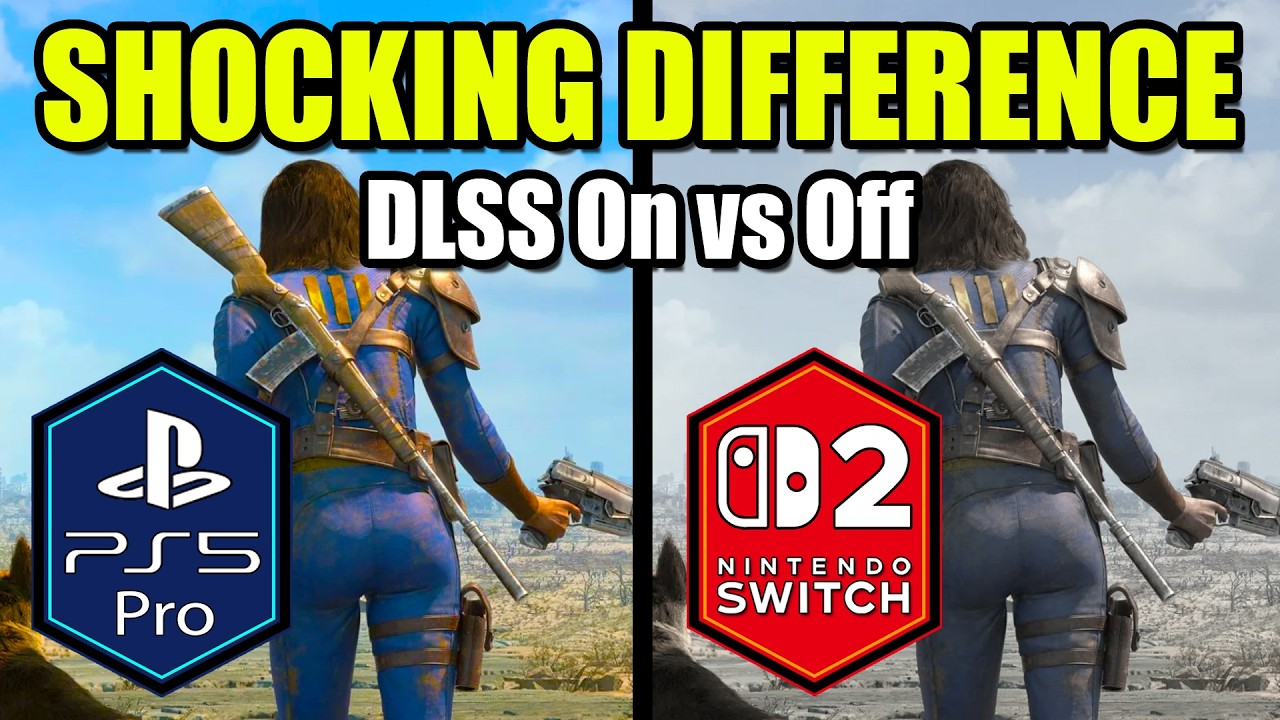 Fallout 4 Nintendo Switch 2 [DLSS Update] vs PS5 Pro Comparison [Plus DLSS On vs Off]