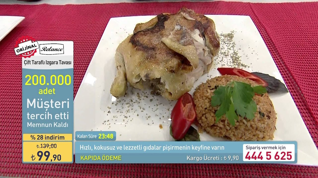RELANCE ÇİFT TARAFLI IZGARA TAVASI
