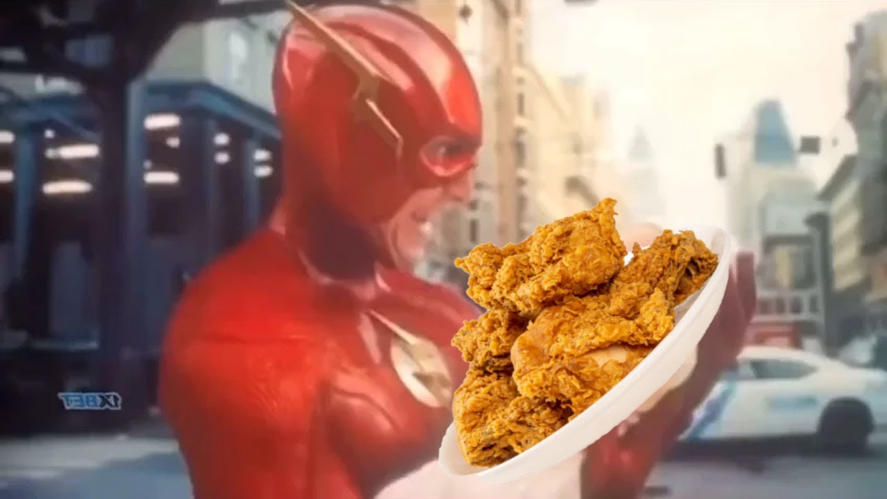 Flash Puts Baby in Microwave and Eats it.