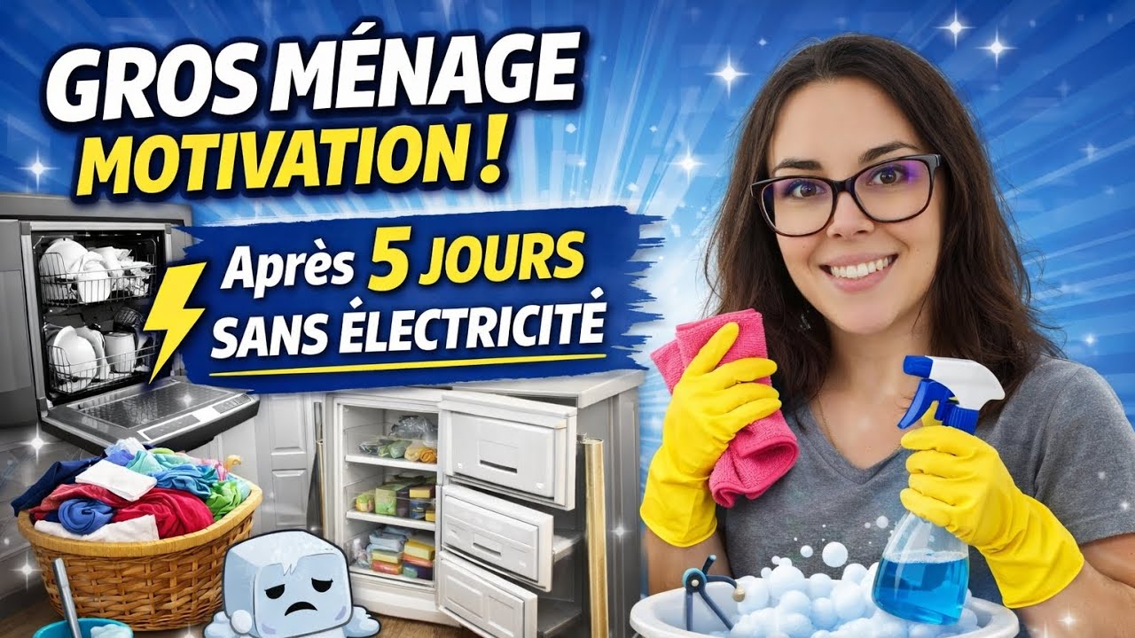 GROS MÉNAGE MOTIVATION 💪 Après 5 jours sans électricité ⚡ Je remets toute la maison à flot !
