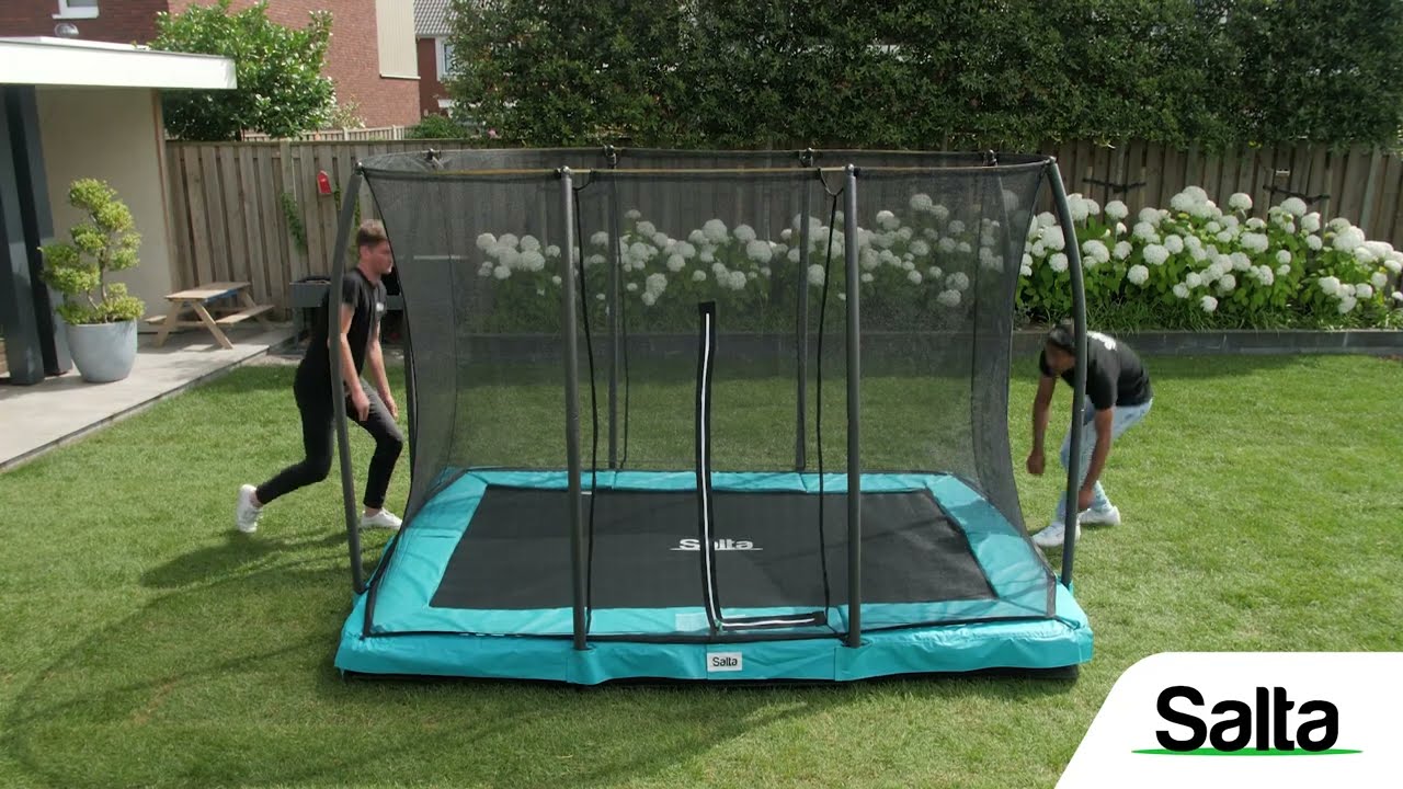 Salta Comfort Edition Ground | Assembly video | Rectangular inground trampoline