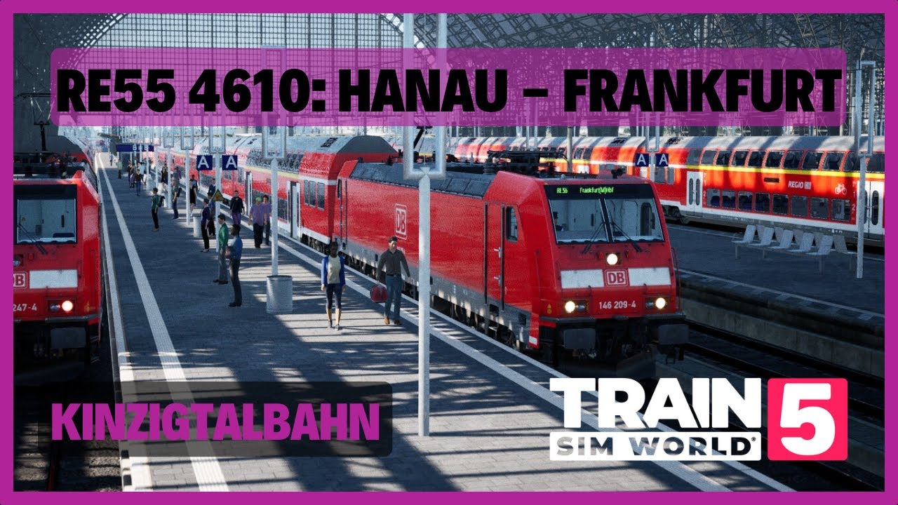 TSW5 | RE55 4610: Hanau - Frankfurt | DB BR 146 | Kinzigtalbahn | PZB AFB SIFA