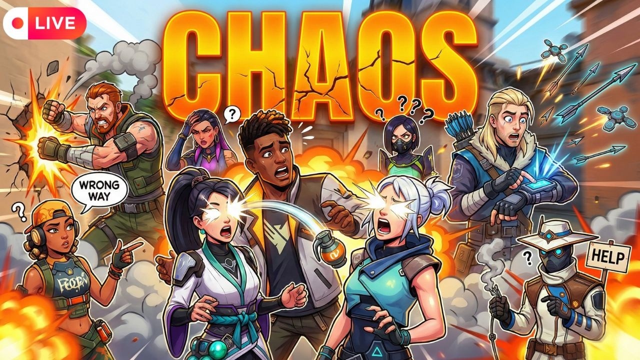 Valorant but Everything Goes WRONG… CHAOS🔴