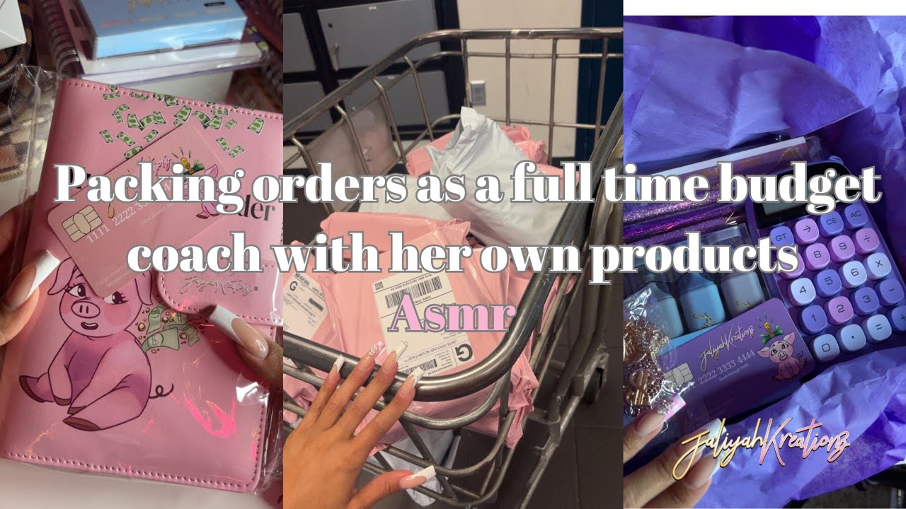 ASMR Packing Orders | Budget Planners orders from  My YouTube budget babes