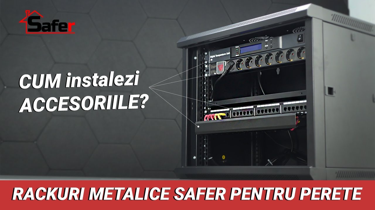 Cum se instaleaza accesoriile intr-un rack metalic ?