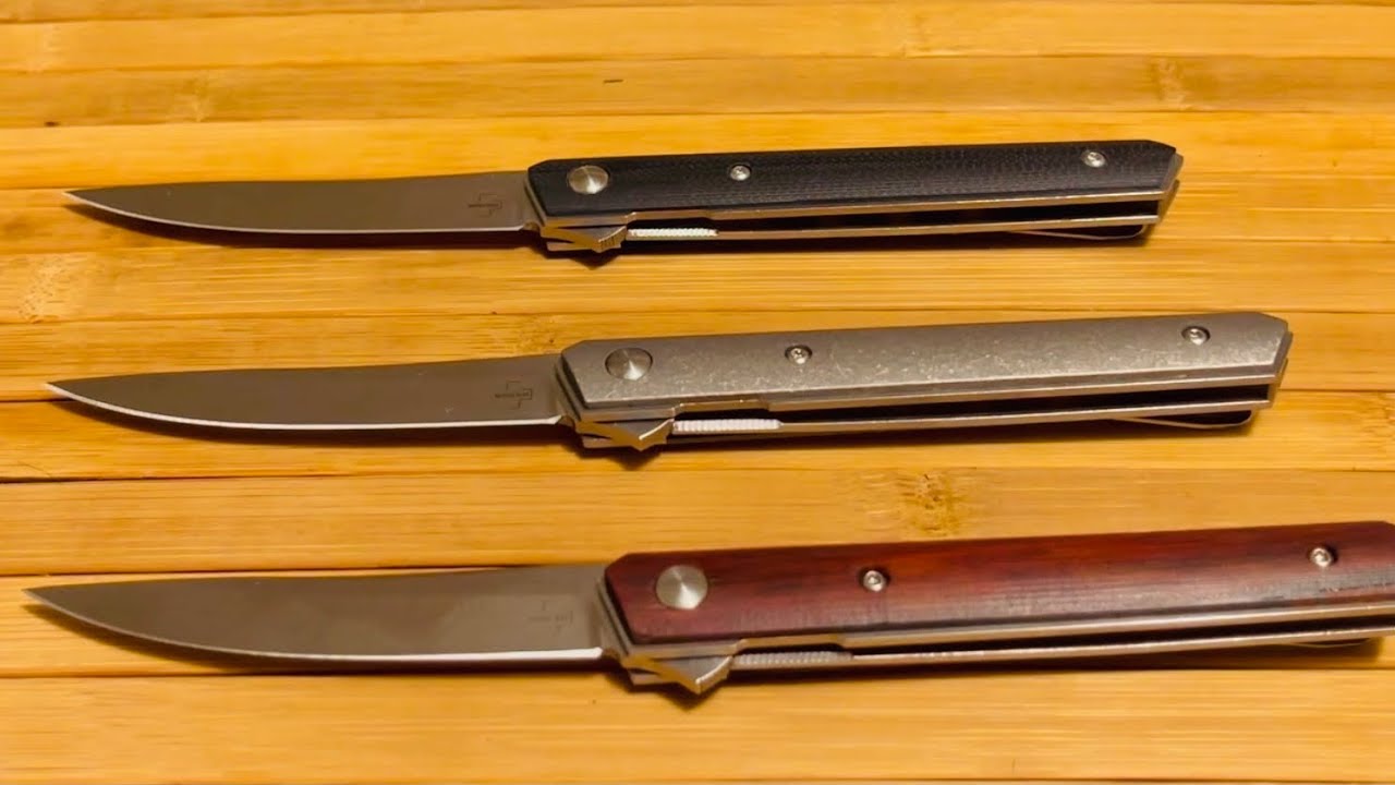 3 JAPANESE-STYLE POCKET KNIVES!!! Boker Kwaiken Air Mini: Cocobolo, G-10, Titanium - Knife Unboxing