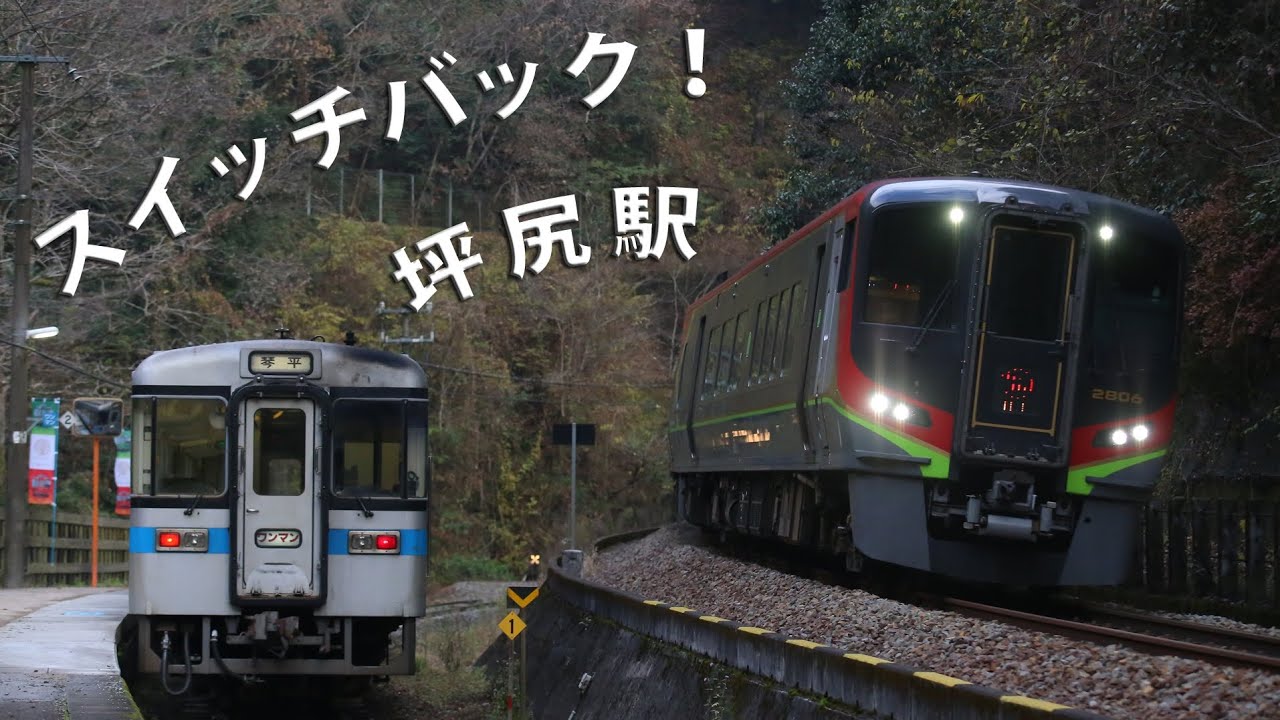 スイッチバック！！『坪尻駅』#坪尻駅 #土讃線  #秘境駅  #スイッチバック